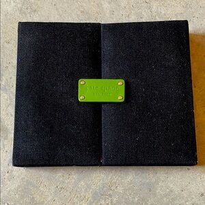 Kate Spade Black Canvas Clutch organizer